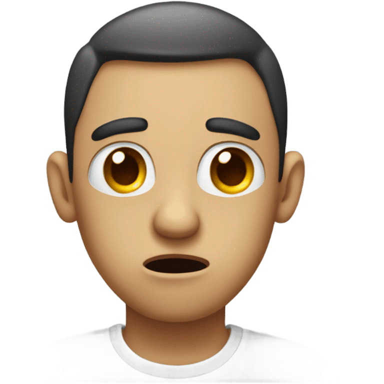 A scared rizzler  emoji