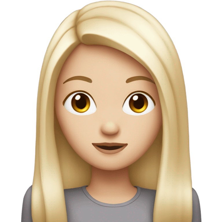 white straight girl emoji