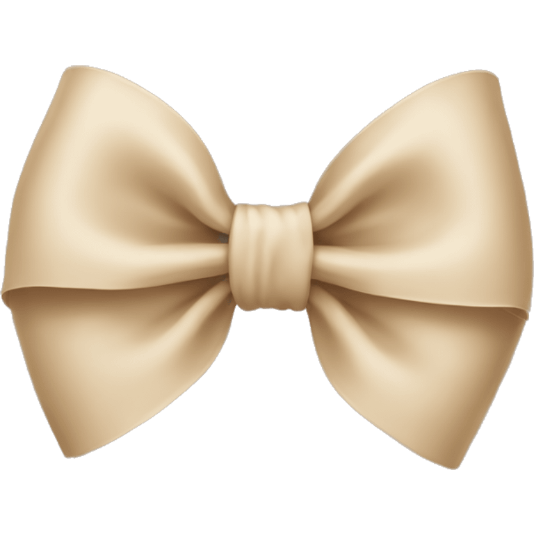 Beige bow emoji