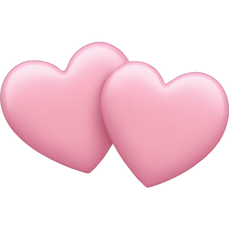 Two light pink hearts emoji