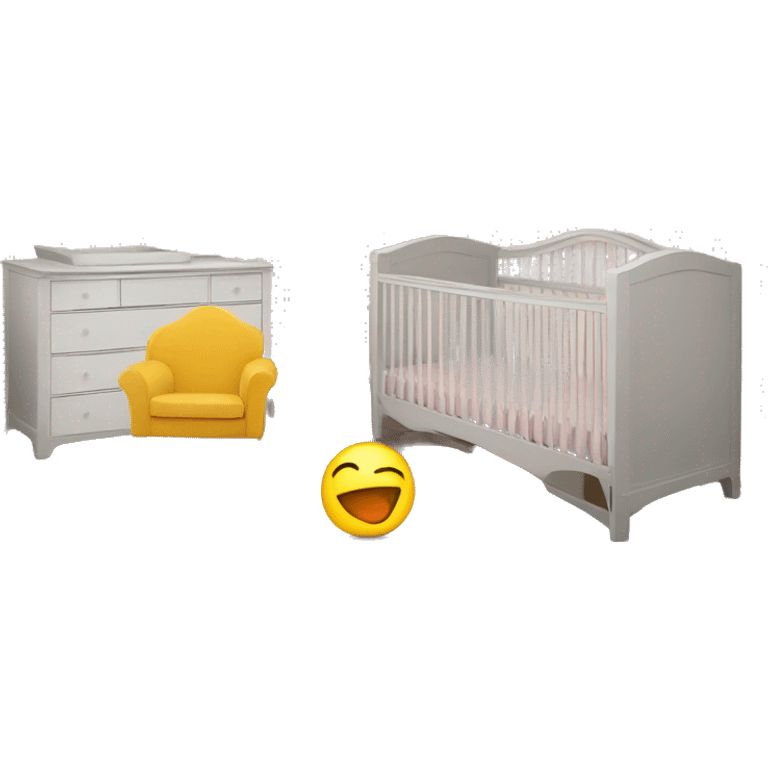 Nursery room with walls emoji