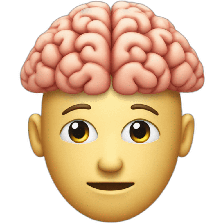 a brain reading  emoji