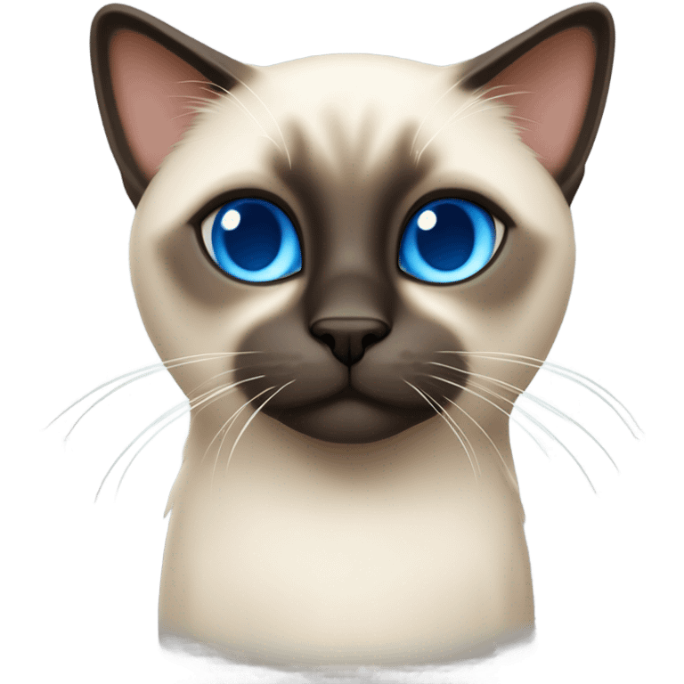 silly siamese cat emoji