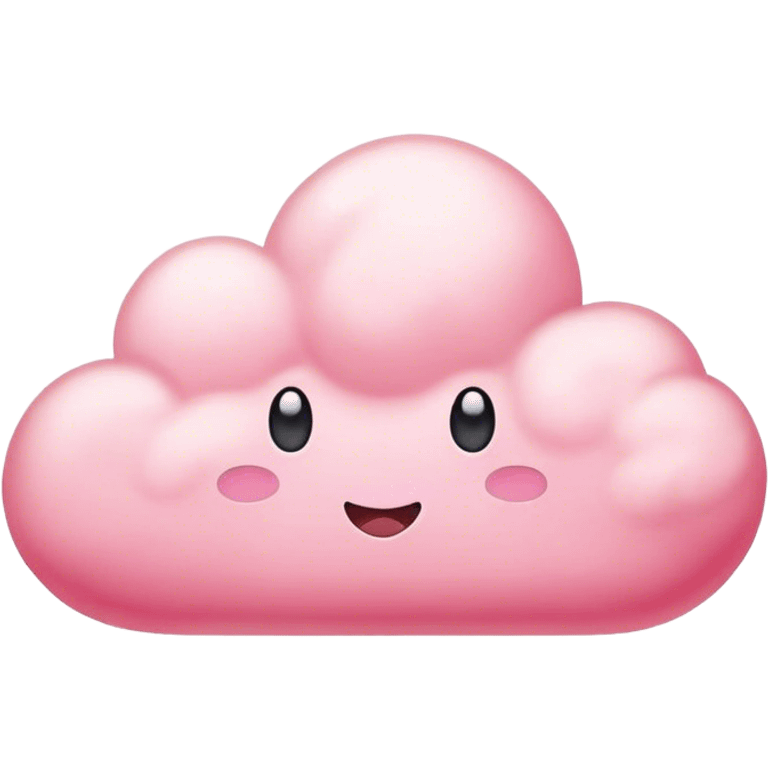 Pink cloud emoji