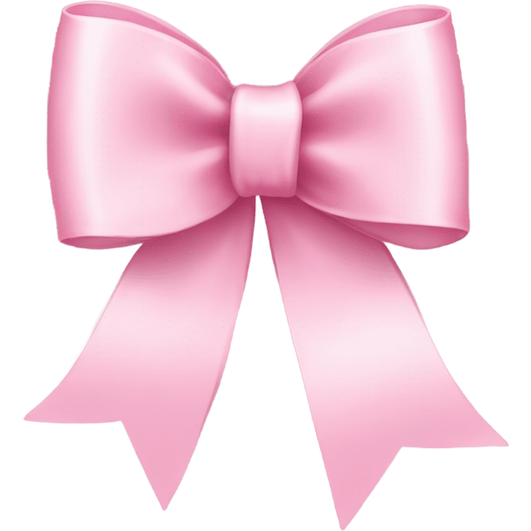 light pink ribbon bow emoji