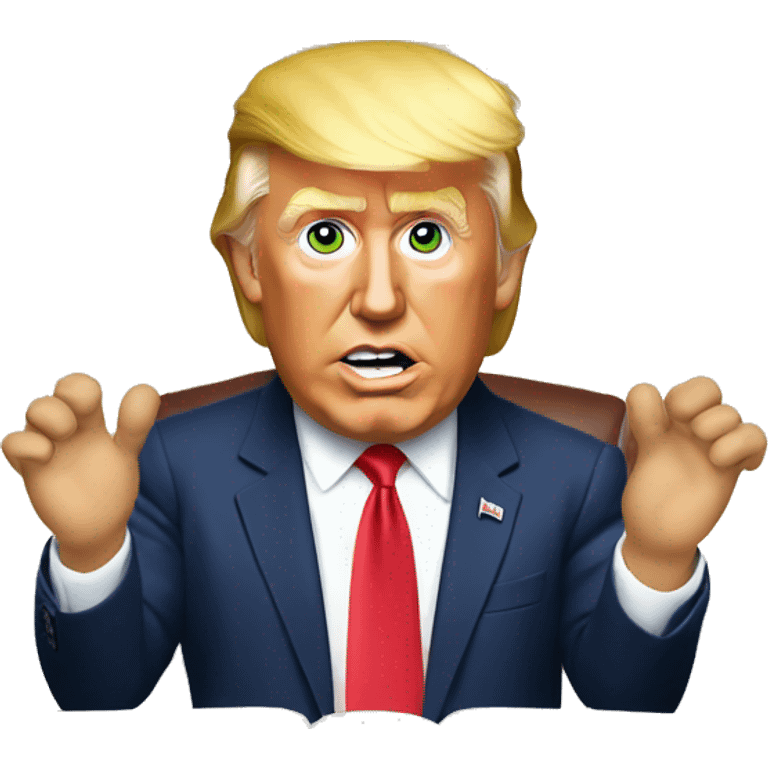 Donald trump in the White House emoji