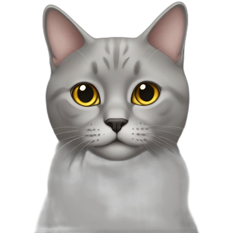 british grey cat emoji