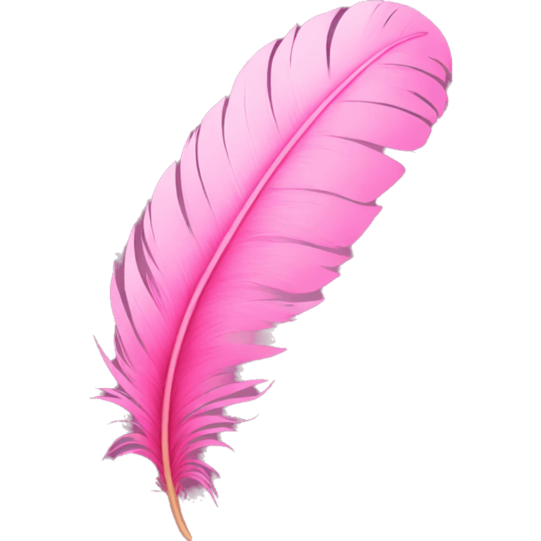 Pink feather  emoji