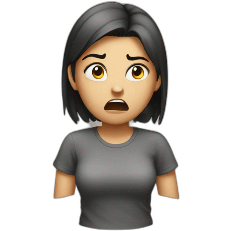 Angry girl emoji