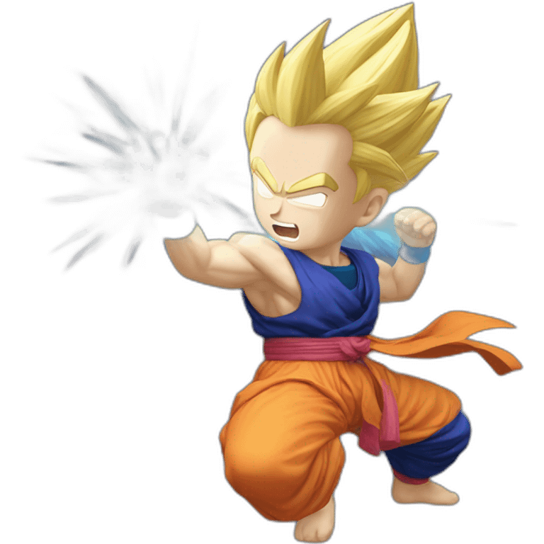 Gohan qui fait un kamehameha emoji