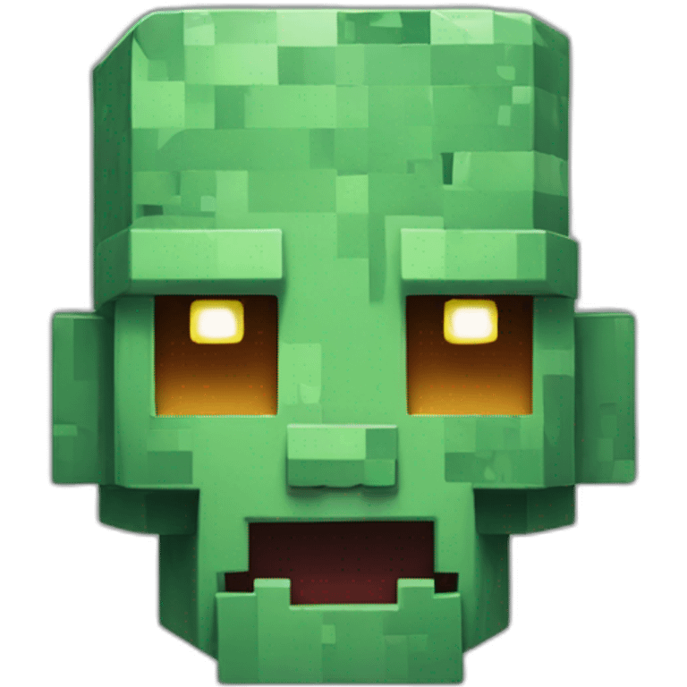 minecraft zombie head emoji