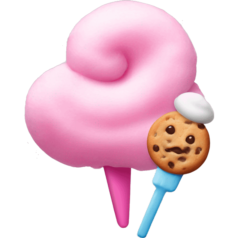 cotton candy and cookie logo for bussiense emoji