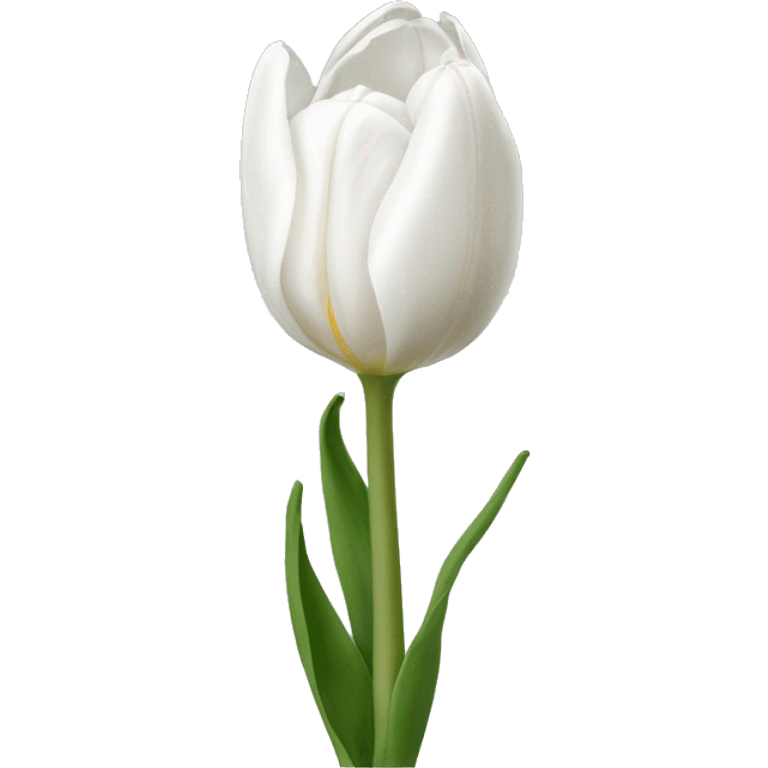 white tulip emoji