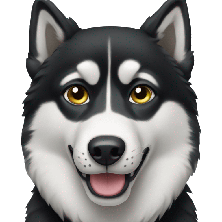 black husky emoji