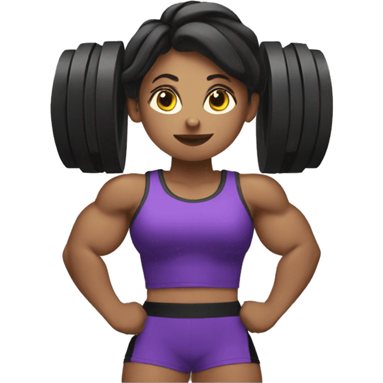 Strong powerlifter woman emoji