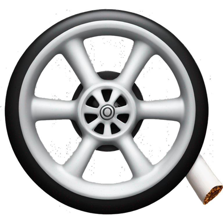 smoking F1 wheel emoji