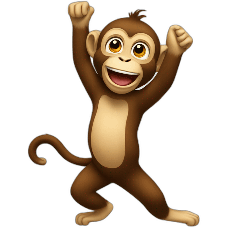 Monkey dancing emoji