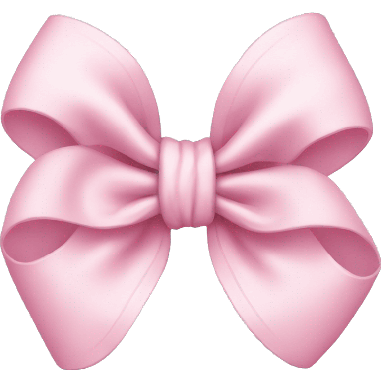 Pastel pink bow emoji