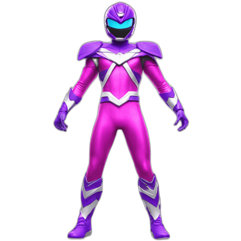 ultraviolet Power ranger full body emoji