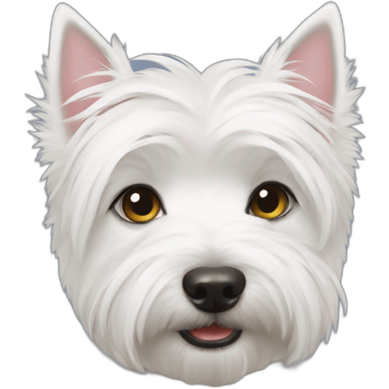 Westie love emoji