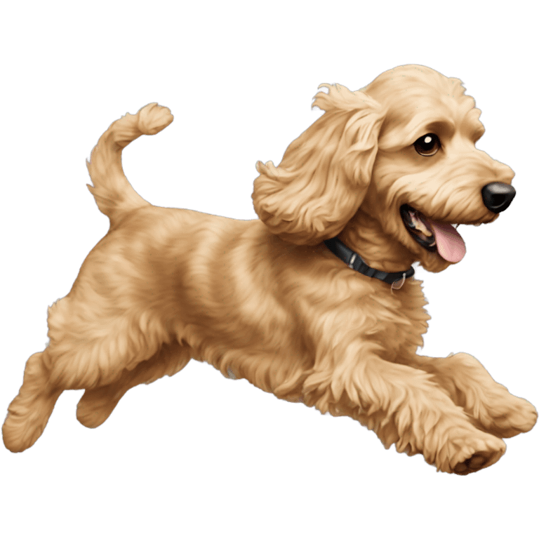 Cockapoo running emoji