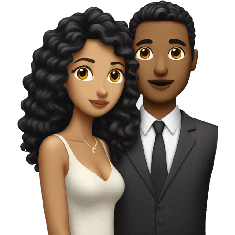 White-man-with-a-curly-black-hair-cut-fade-kissing-a-brown-woman-with-long-black-waved-hair emoji