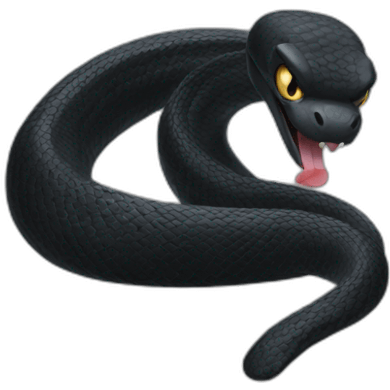 Black cobra emoji