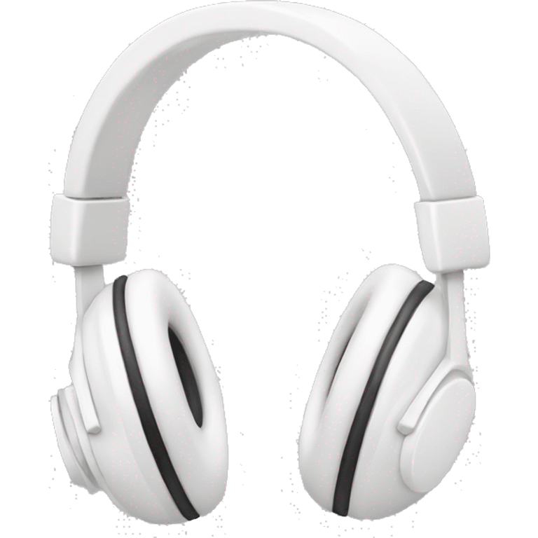 White headphones with bows emoji