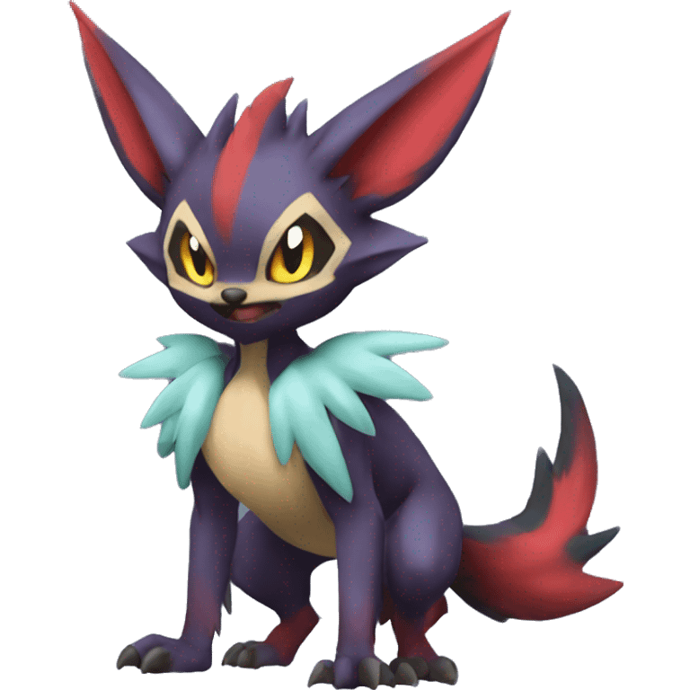 Noivern-Zorua-Nargacuga-Fakemon-hybrid full body emoji