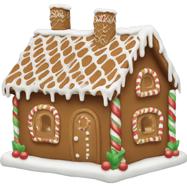 Gingerbread house emoji