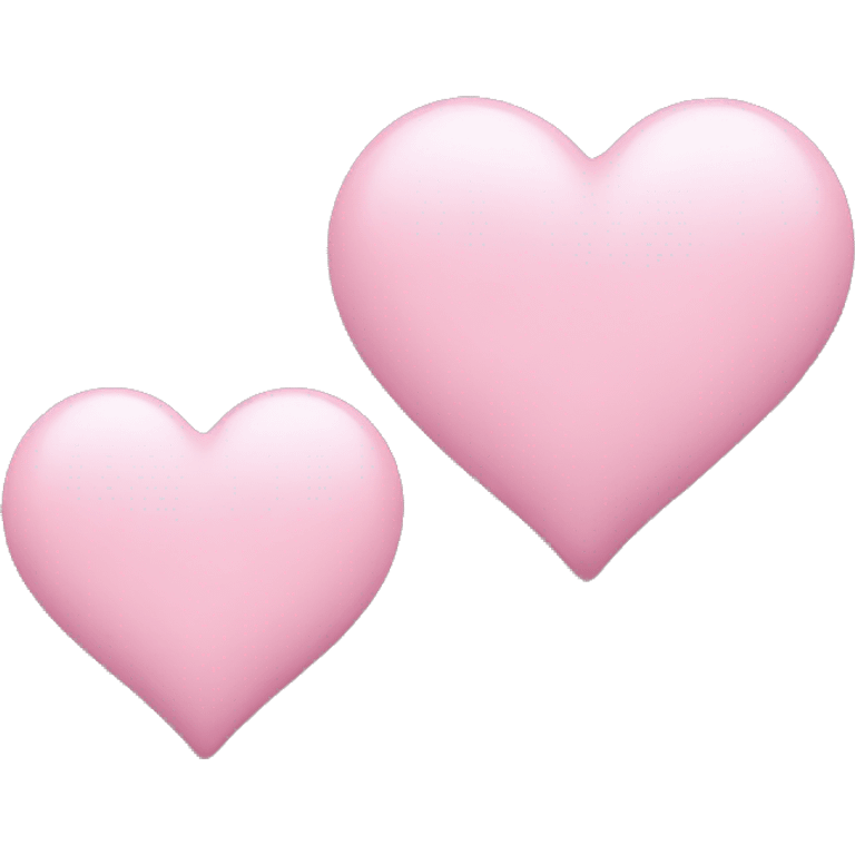 Baby pink heart lumps emoji