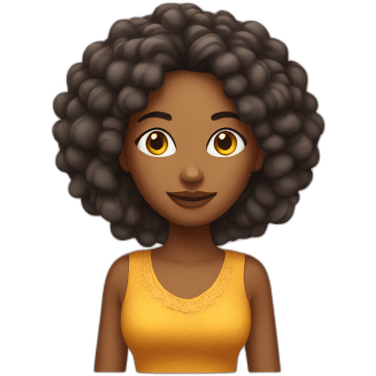 Chica africana emoji