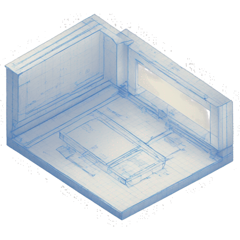 blueprint paper isometric emoji