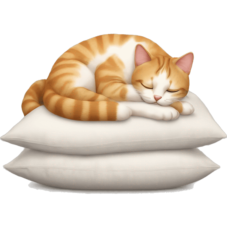 cat resting on pillow emoji