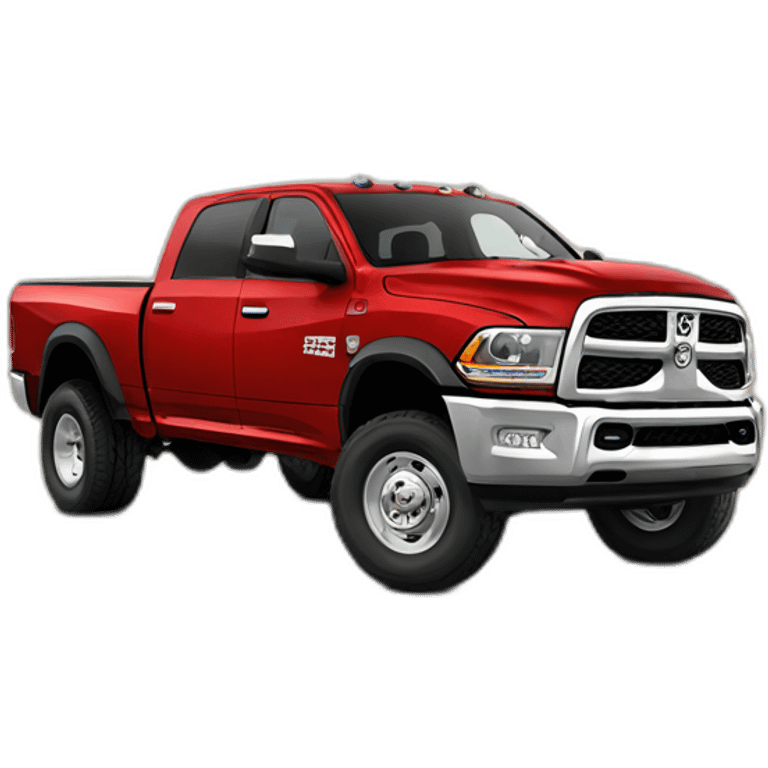 Truck Red Ram 3500 Dually emoji