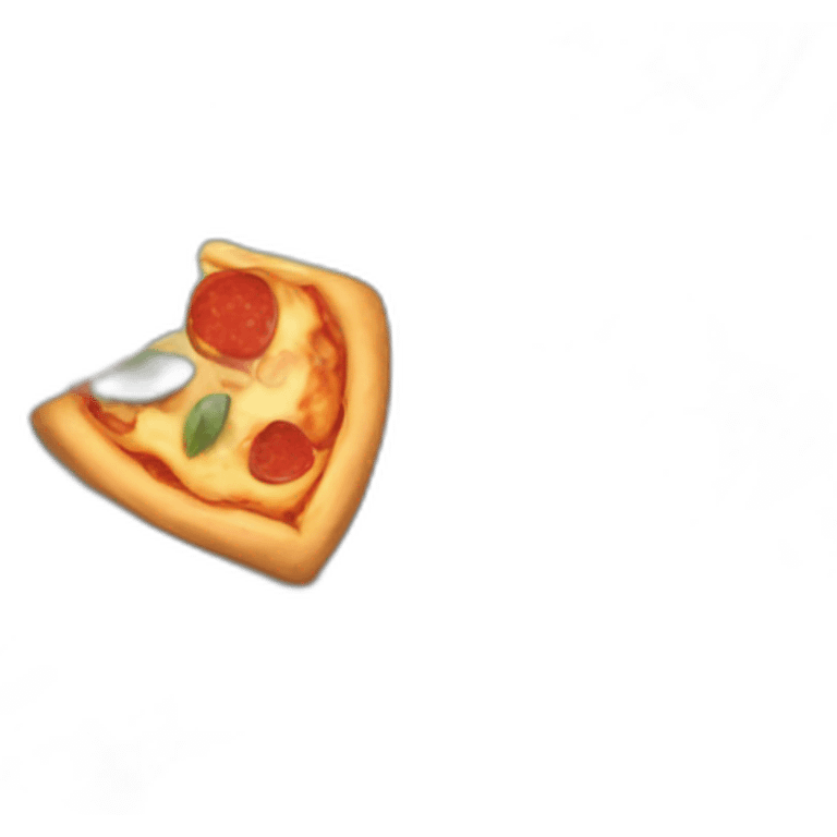 In love with pizza emoji