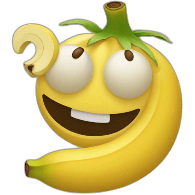 Araignée qui mange une banane emoji