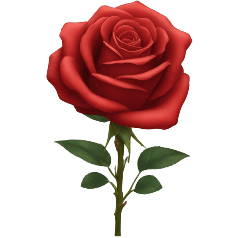 1 single Red rose in valentine package  emoji