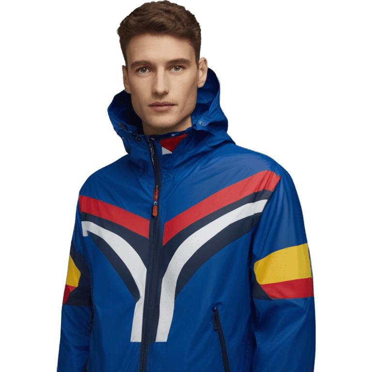 K-way jacket LE VRAI 3.0 CLAUDE Blue Royal Marine emoji