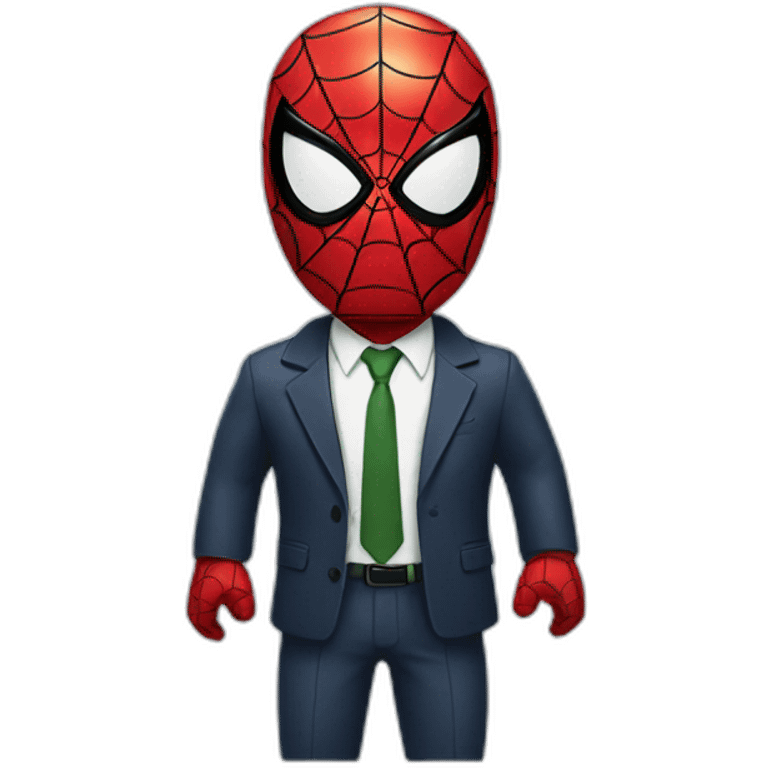 spiderman in a suit emoji