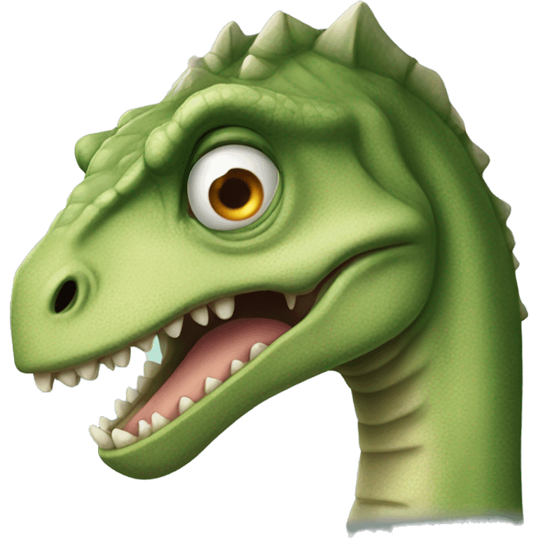 Disgusted dinosaur emoji