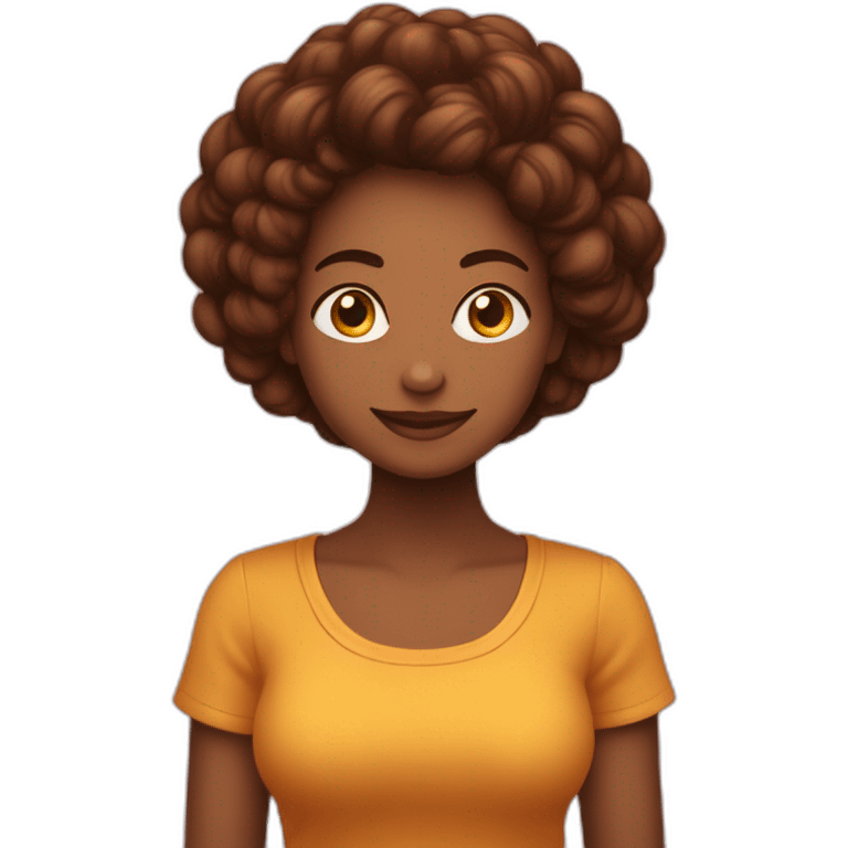 mulher jovem cabelo longo castanho com iluminado loiro, fazendo um coração com as mãos emoji