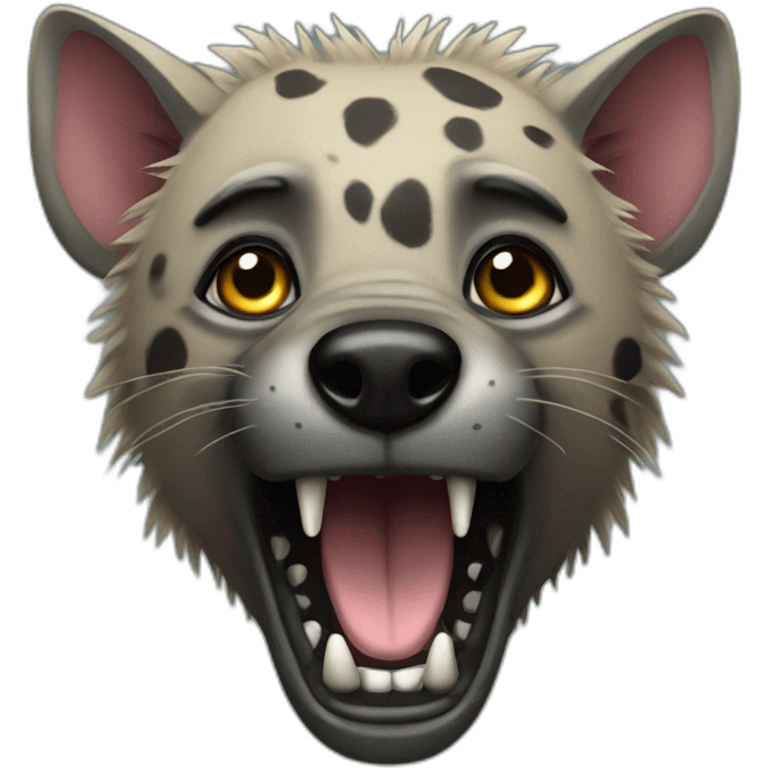 Hyena surviving at sea emoji