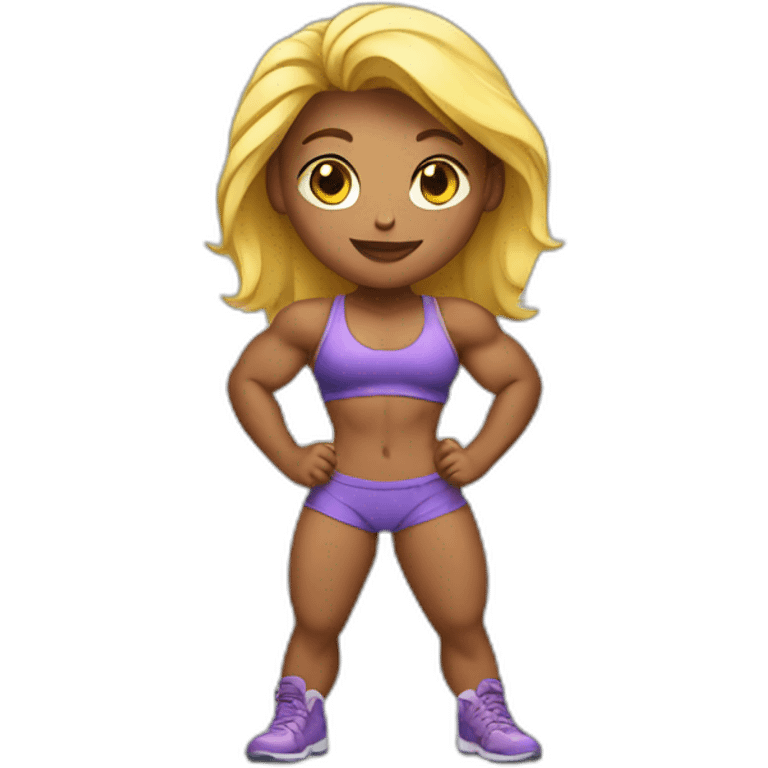 body builder girl emoji