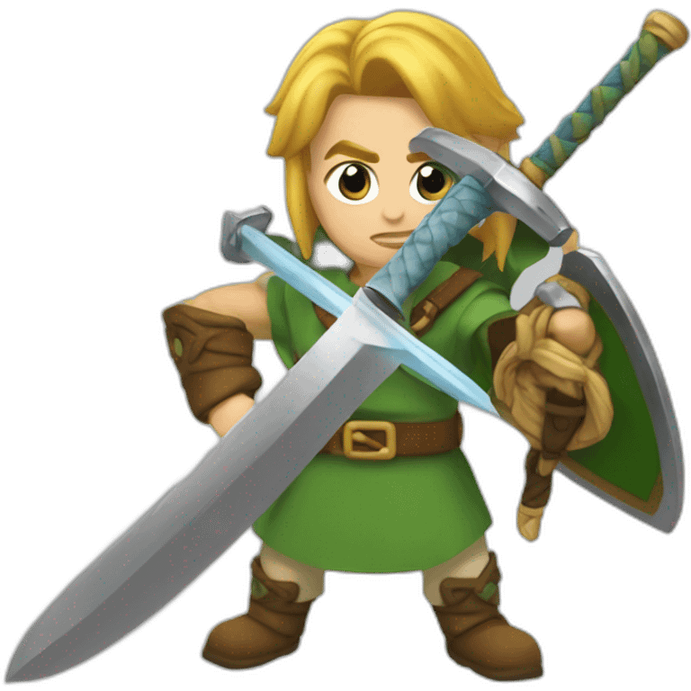 link avec une épée emoji