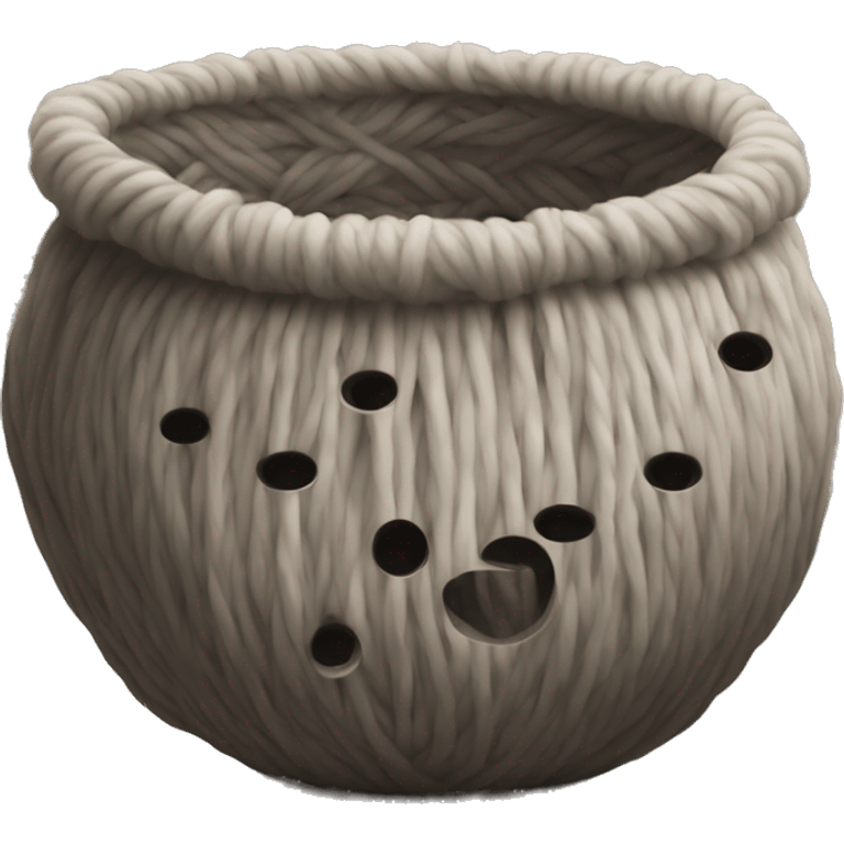 Yarn bowl hole emoji