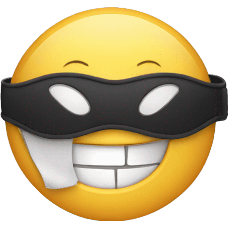 laughing eyepatch face emoji