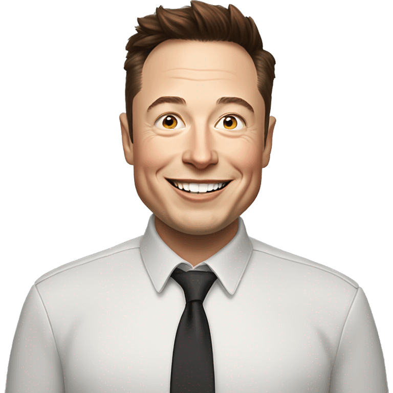 Elon Musk sarcatic smile emoji