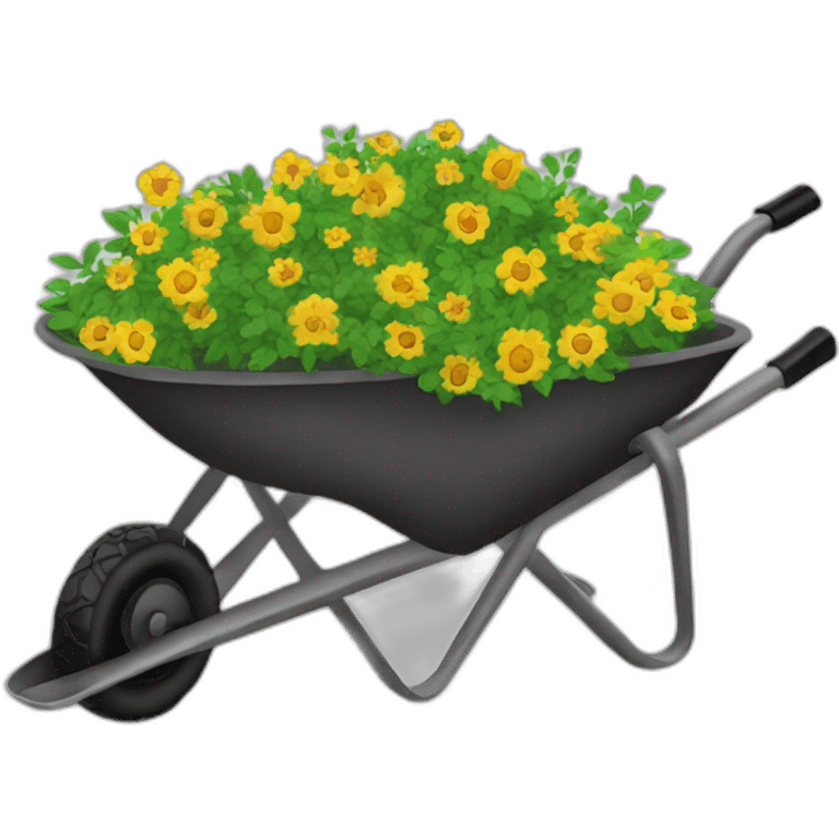 sillhoutte wheelbarrow emoji