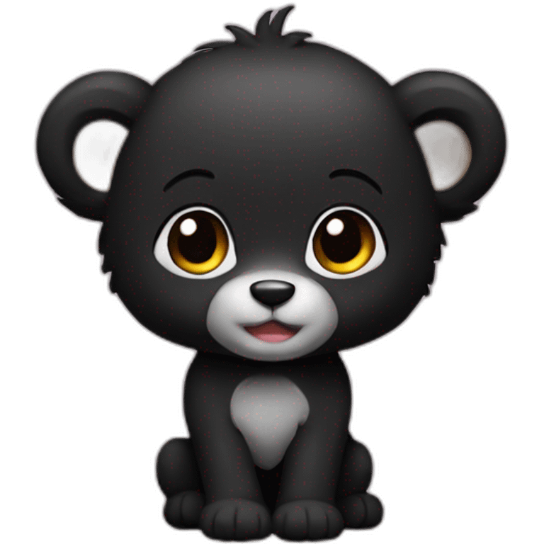 black cub emoji